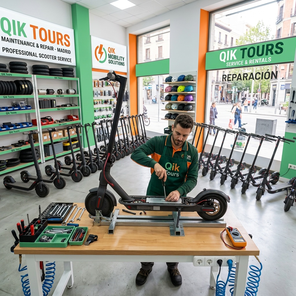Guía para revisar frenos de patinete eléctrico taller patinetes qik tours