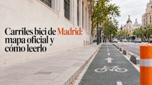 Madrid Guides Carril bici separado en una avenida de Madrid